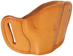 Bulldog Cases Tan Molded Leather Belt Slide Holster (Medium)