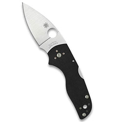 Spyderco Lil' Native Signature Folding Knife with 2.42" CPM S30V Stainless Steel Blade and Black Back-Lock G-10 Handle - PlainEdge - C230MBGP