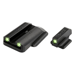 TruGlo Tritium Night Sight HIGH Set White/Green Front & Rear Glock Pistols - TG231G2