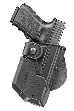 Fobus RBT Tactical Paddle Holster with Lighthouse II-RH, Black, One Size (RBT17-LT2)