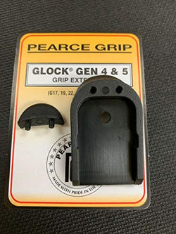 PG-19G5 Pearce Grip, Gun Fits Glock Generation 4 & 5 Mid and Full Size Models Grip Extension, Black