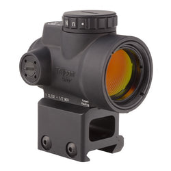 Trijicon MRO-C-2200006 1x25mm Miniature Rifle Optic (MRO) Riflescope with 2.0 MOA Adjustable Red Dot Reticle with Lower 1/3 Co-Witness Mount