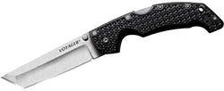 Cold Steel Voyager Series Folding Knife with Tri-Ad Lock and Pocket Clip, Tanto Plain, XL