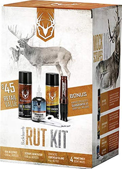 Buck Bomb 200042 Ultimate Rut Box with Doe "N Estrus, Scrape Generator Bomb, 4 oz Forehead Gland,White