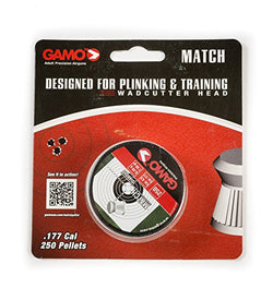 GAMO Flat Nose .177 Caliber Match Pellets (Tin of 250)