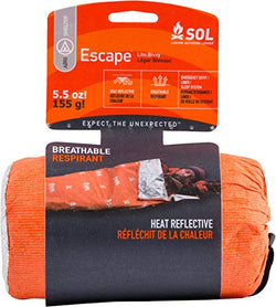 S.O.L. Survive Outdoors Longer S.O.L. 70% Reflective Escape Lite Emergency Bivvy