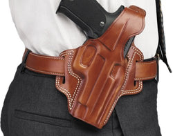 Galco Fletch High Ride Belt Holster for 1911 3-Inch Colt, Kimber, para, Springfield (Tan, Right-Hand)