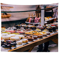 Berrykey Wall Hanging Tapestry - Yellow Material - Photography Home Decor Living Room - 51x60 inch