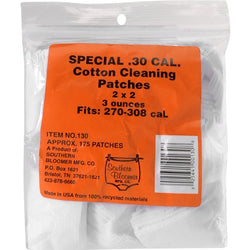 Southern Bloomer Cotton Cleaning Patches 30cal 2"x2" 175/bag