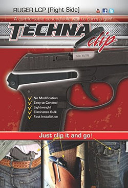 Techna Clip – Ruger LCP.380 - Conceal Carry Belt Clip (Right-Side)
