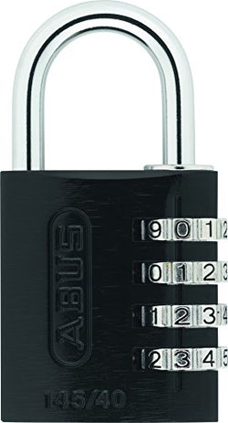ABUS 145/40 Aluminum Black Combination Padlock