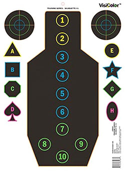 Champion Traps and Targets 45834 Champion Traps & Targets, Visishot Targets, Training Silhouette, 18" x 12" Paper, per 12
