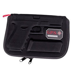 G Outdoors Molded Pistol Case Soft for Glock, Black, Glock Models 17, 19, 22, 23, 26, and 27